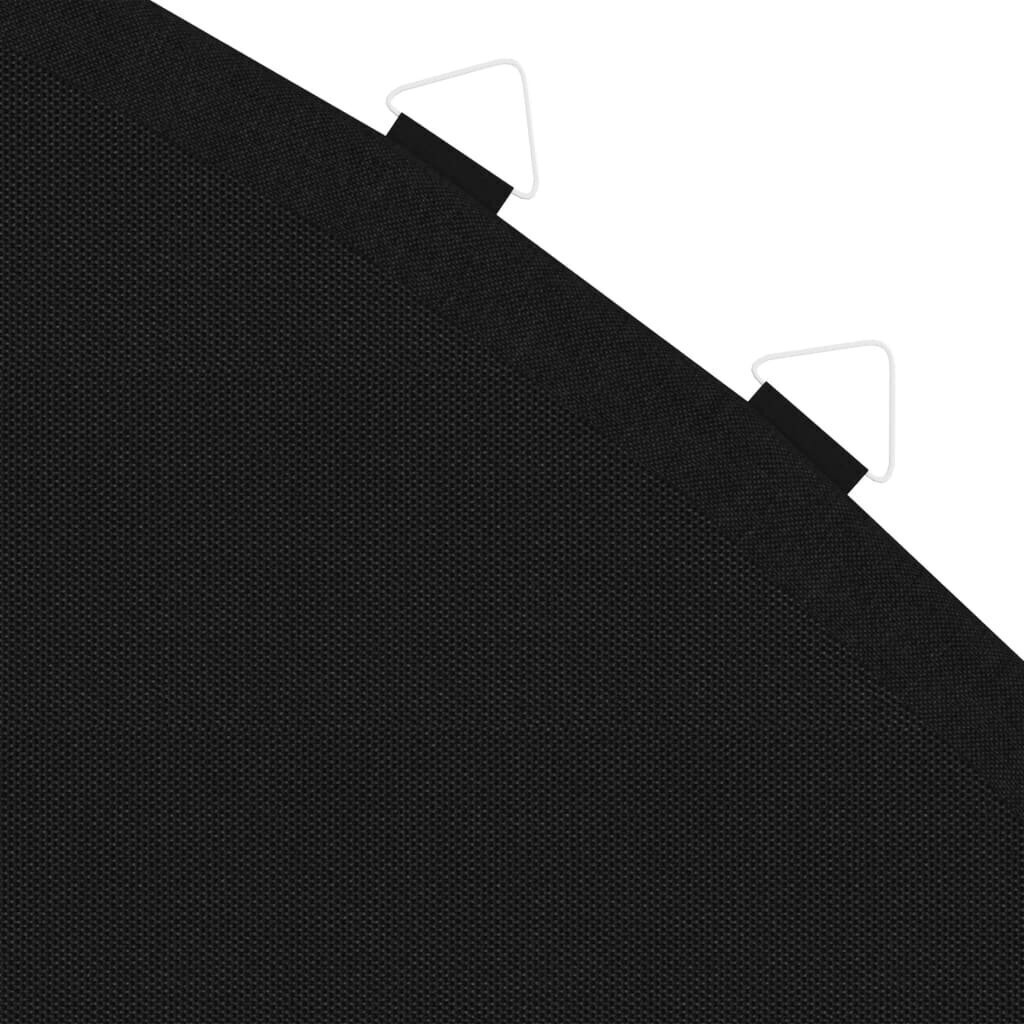 vidaXL batuta lēkājamā virsma, melns audums, 4,27 m, apaļam batutam cena un informācija | Batuti | 220.lv