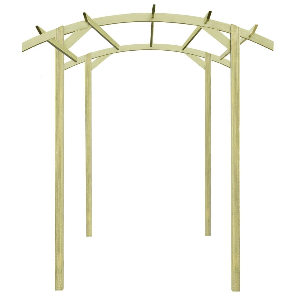 vidaXL dārza pergola, impregnēts priedes koks, 180x197x210 cm цена и информация | Ziedu statīvi, puķu podu turētāji | 220.lv