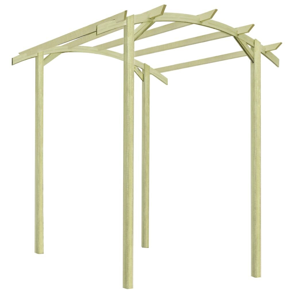 vidaXL dārza pergola, impregnēts priedes koks, 180x197x210 cm цена и информация | Ziedu statīvi, puķu podu turētāji | 220.lv