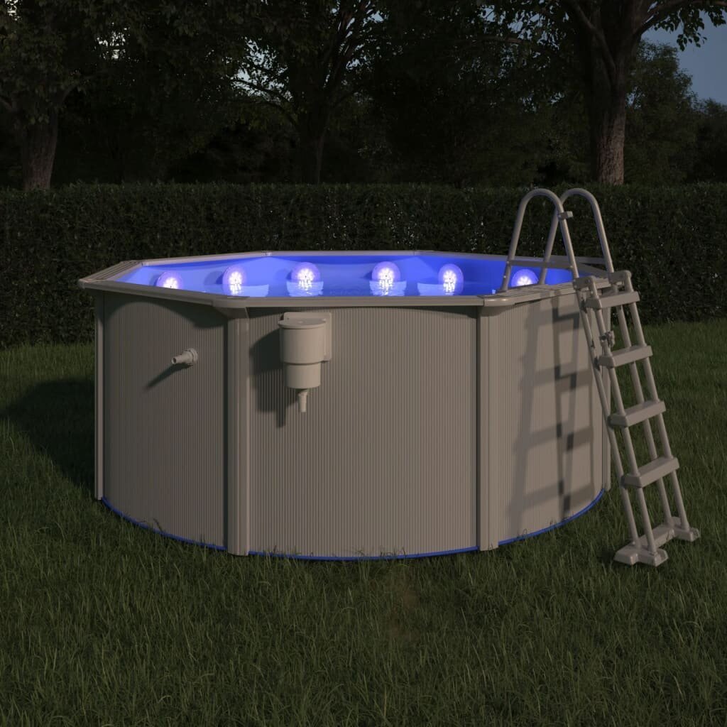vidaXL iegremdējama, peldoša baseina LED lampa, ar tālvadības pulti цена и информация | Baseinu piederumi | 220.lv