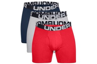 Apakšbikses vīriešiem Under Armour Charged Cotton 6IN 3 Pack 1363617-600, 3 gab. цена и информация | Мужские трусы | 220.lv