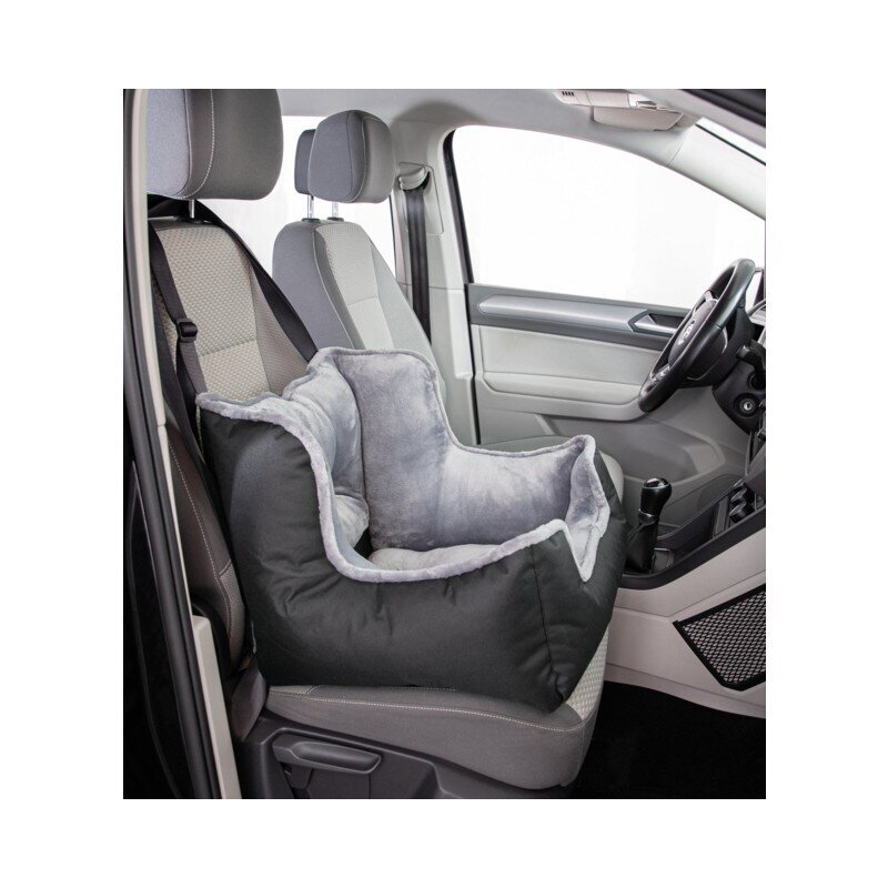 TRIXIE Automobiļu siksna stip. pie sēdekļa, 45x38x37 cm, melns cena un informācija | Transportēšanas būri, somas | 220.lv