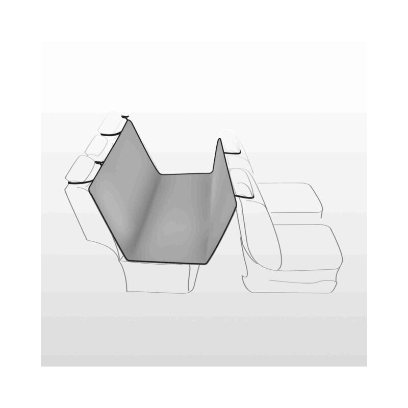TRIXIE Auto sēdekļa pārvalks, šaurs ar sāniem, sadalīts 0,5x1,45 m, melns cena un informācija | Ceļojumu piederumi | 220.lv