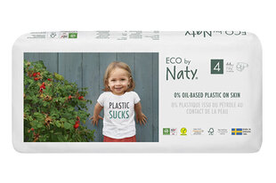 Подгузники Eco by Naty, размер 4, 7-18 кг, 44 шт. цена и информация | Подгузники | 220.lv