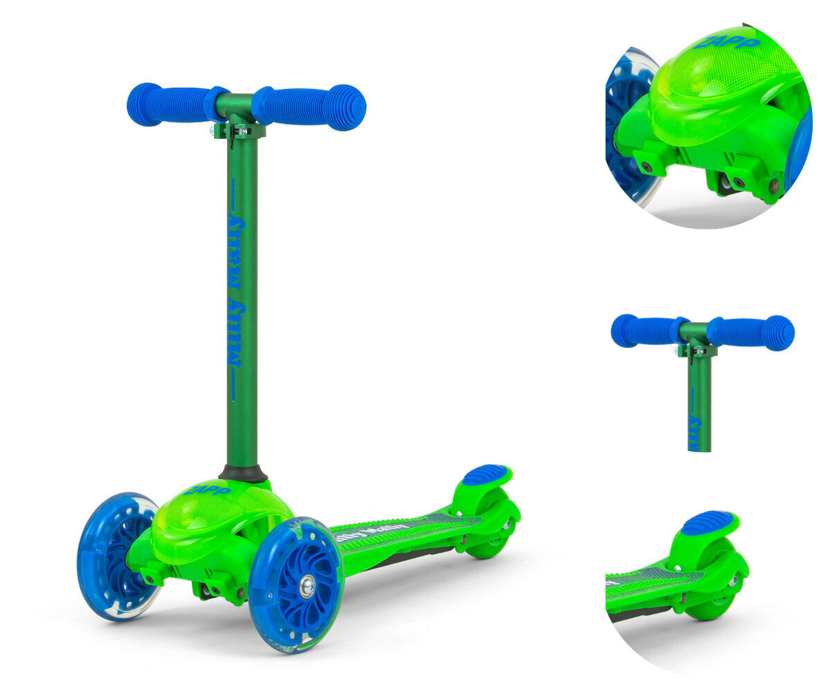 Trīsriteņu skrejritenis Milly Mally Zapp, Green цена и информация | Skrejriteņi | 220.lv