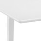 vidaXL izvelkams virtuves galds, (80-120)x80x74 cm, balts MDF cena un informācija | Virtuves galdi, ēdamgaldi | 220.lv