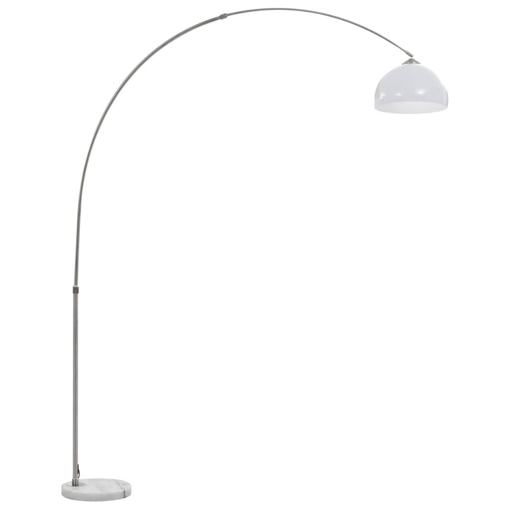 vidaXL arkveida stāvlampa, 60 W, E27, 200 cm, sudraba krāsā cena un informācija | Stāvlampas | 220.lv