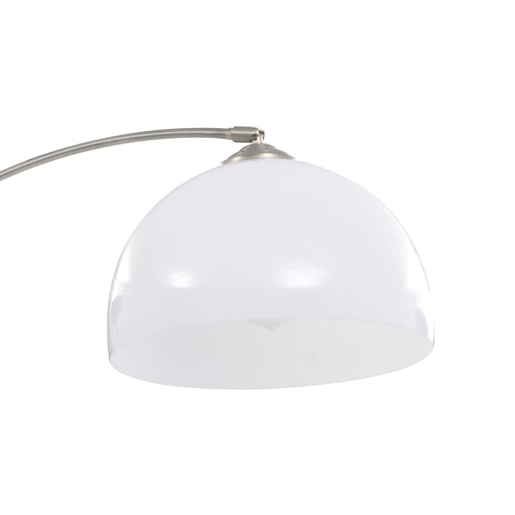 vidaXL arkveida stāvlampa, 60 W, E27, 200 cm, sudraba krāsā cena un informācija | Stāvlampas | 220.lv