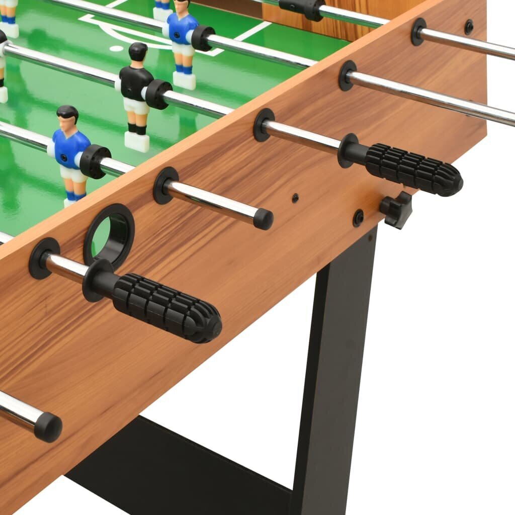 vidaXL futbola galds, salokāms, 121x61x80 cm, gaiši brūns cena un informācija | Galda spēles | 220.lv