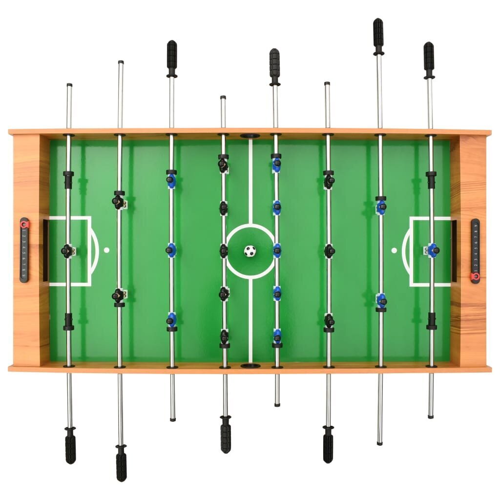 vidaXL futbola galds, salokāms, 121x61x80 cm, gaiši brūns cena un informācija | Galda spēles | 220.lv