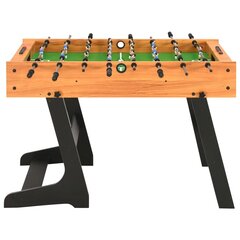 vidaXL futbola galds, salokāms, 121x61x80 cm, gaiši brūns цена и информация | Настольная игра | 220.lv