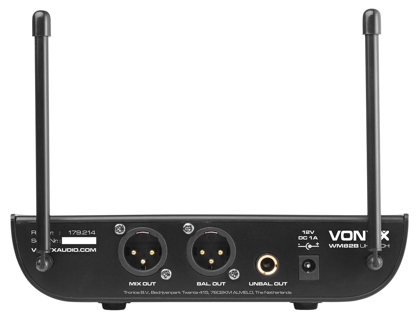 Vonyx WM82B digitālais UHF 2-kanālu bezvadu mikrofonu komplekts ar 2 ķermeņa pakām cena un informācija | Mikrofoni | 220.lv