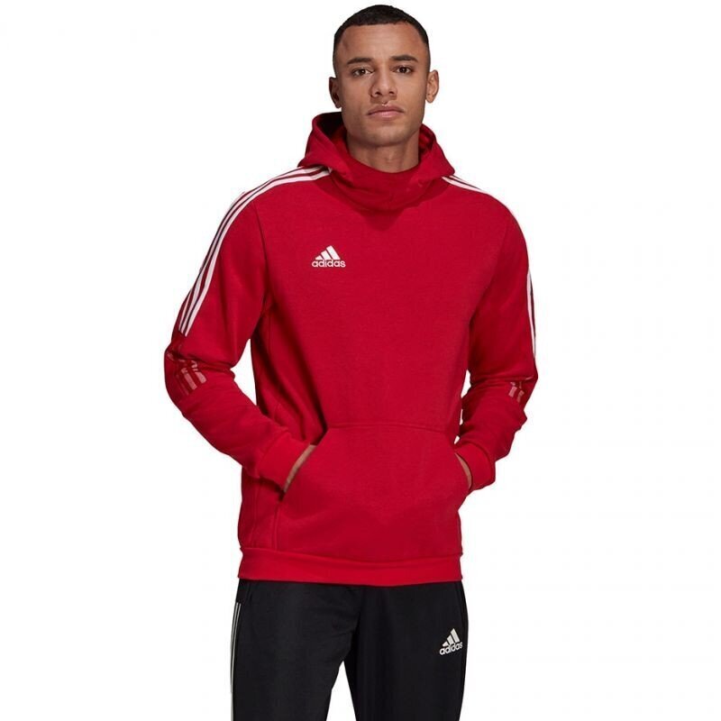 Vīriešu džemperis Adidas Tiro 21 Sweat Hoody M GM7353 78025, sarkans цена и информация | Vīriešu jakas | 220.lv