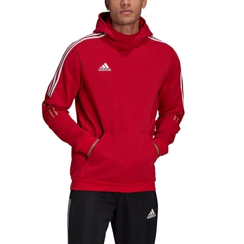 Vīriešu džemperis Adidas Tiro 21 Sweat Hoody M GM7353 78025, sarkans цена и информация | Vīriešu jakas | 220.lv