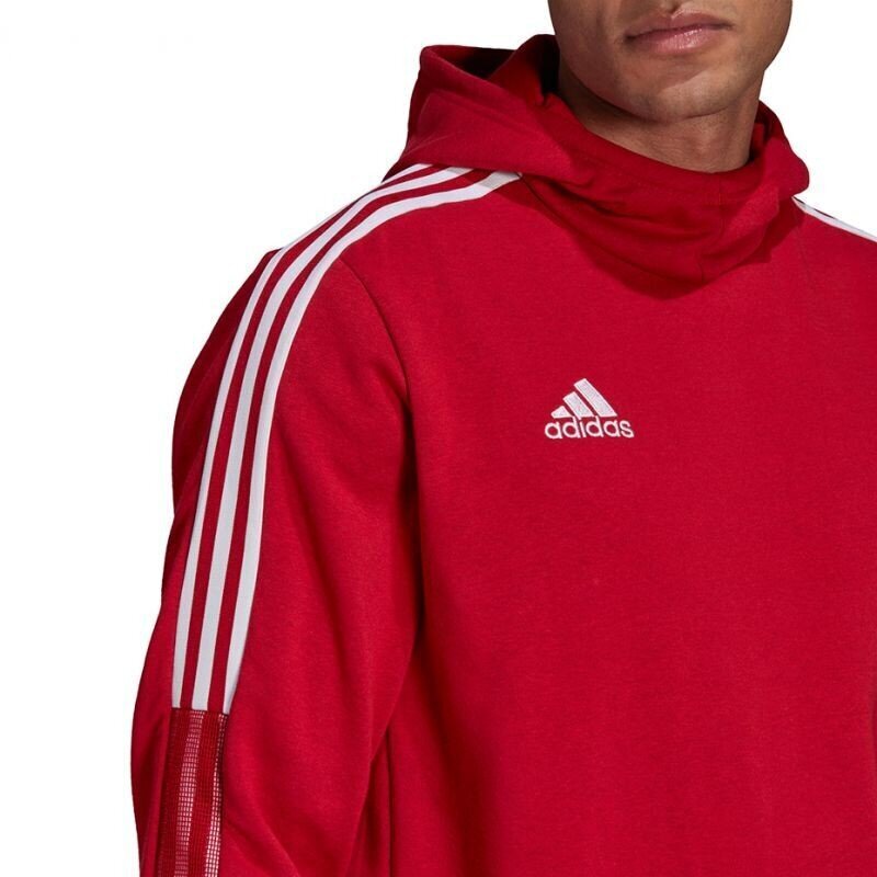 Vīriešu džemperis Adidas Tiro 21 Sweat Hoody M GM7353 78025, sarkans cena un informācija | Vīriešu jakas | 220.lv