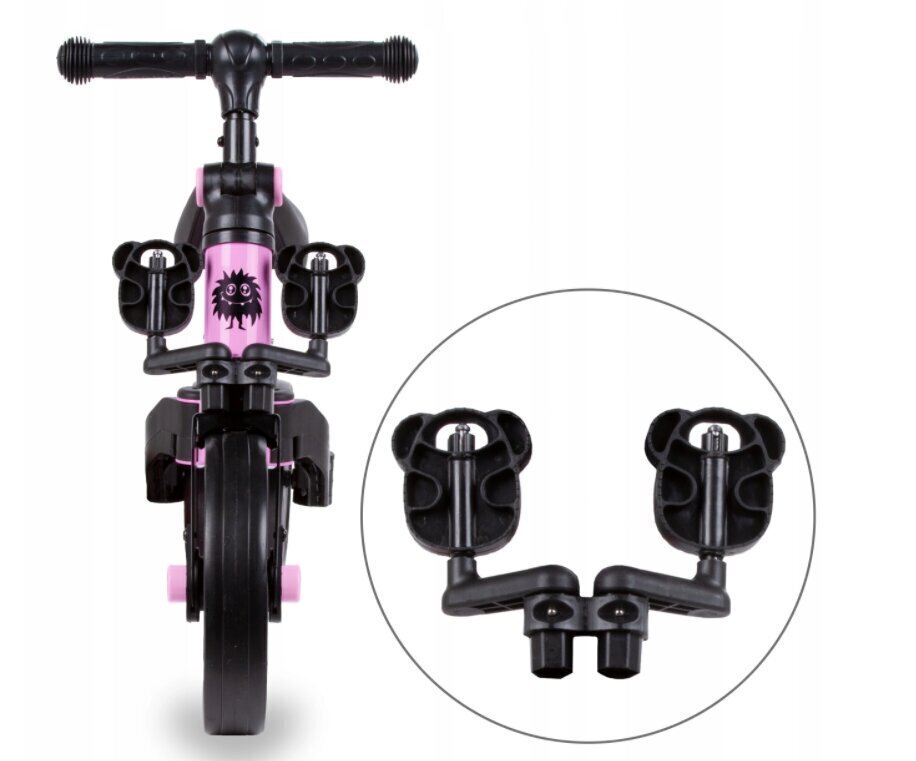 Balansa velosipēds, trīsritenis Kidwell 3in1, rozā cena un informācija | Balansa velosipēdi | 220.lv