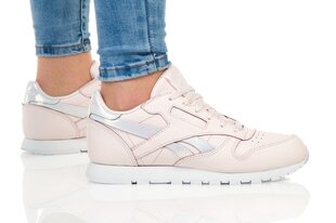 Кеды для девочек Reebok Classic Leather, розовые цена и информация | Детская спортивная обувь | 220.lv