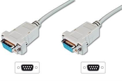 Assmann AK-610100-018-E, DB9, 1.8 m cena un informācija | Kabeļi un vadi | 220.lv