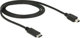 Delock 83603, USB-C/Mini USB-B, 1 м цена и информация | Кабели и провода | 220.lv