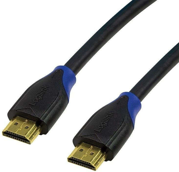 HDMI kabelis ar ārējo tīklu LogiLink CH0061 Melns 1 m cena un informācija | Kabeļi un vadi | 220.lv