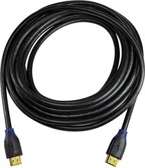 HDMI kabelis ar ārējo tīklu LogiLink CH0063 3 m Melns цена и информация | Кабели и провода | 220.lv