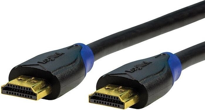 HDMI kabelis ar ārējo tīklu LogiLink CH0063 3 m Melns cena un informācija | Kabeļi un vadi | 220.lv