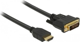 Delock 85652, HDMI/DVI-D, 1 м цена и информация | Кабели и провода | 220.lv