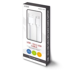 Savio CL-127, Micro USB-B/USB-A, 1 m cena un informācija | Kabeļi un vadi | 220.lv