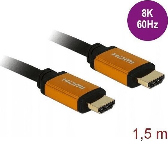 Delock 85728, HDMI, 1.5 m цена и информация | Kabeļi un vadi | 220.lv