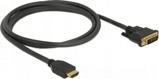 Delock 85653, HDMI/DVI-D, 1.5 m цена и информация | Кабели и провода | 220.lv