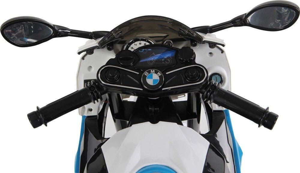 Elektriskais motocikls bērniem BMW S1000RR, zils cena un informācija | Bērnu elektroauto | 220.lv