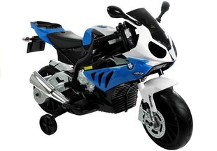 Elektriskais motocikls bērniem BMW S1000RR, zils цена и информация | Электромобили для детей | 220.lv