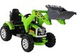 Elektromobilis traktors-ekskavators ar kausu, zaļš цена и информация | Bērnu elektroauto | 220.lv