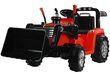 Elektromobilis traktors-ekskavators ZP1005, sarkans цена и информация | Bērnu elektroauto | 220.lv