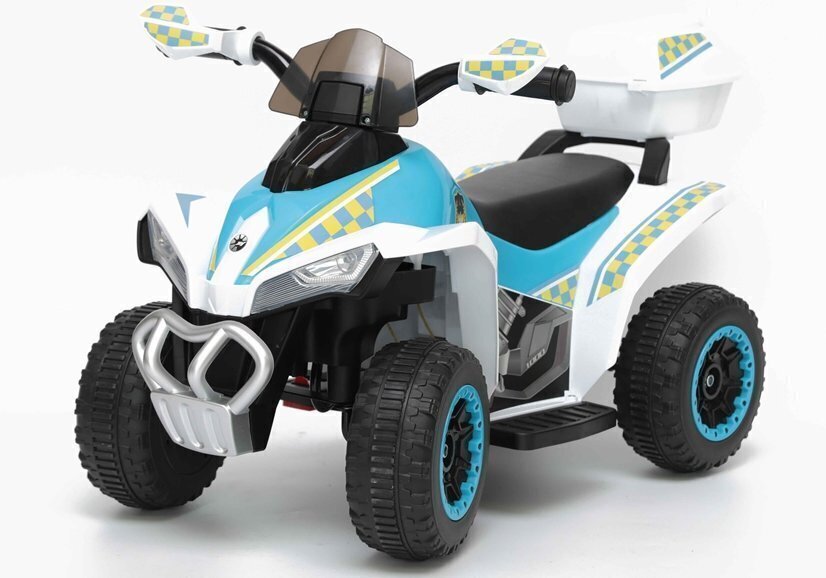 Elektriskais kvadricikls bērniem Quad GTS1188-A Police, balts cena un informācija | Bērnu elektroauto | 220.lv