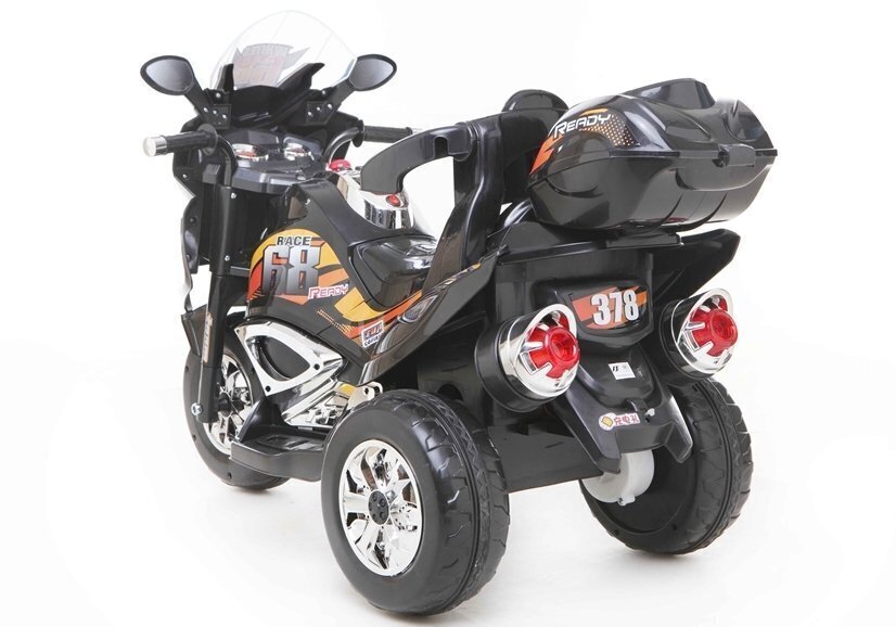 Elektriskais motocikls bērniem PB378, melns cena un informācija | Bērnu elektroauto | 220.lv