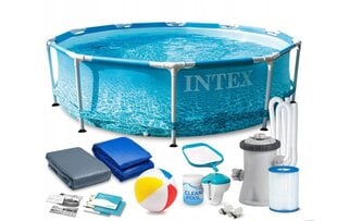 Karkasa baseins Intex 305x76, ar filtru, sūkni, termometru cena un informācija | Intex Āra baseini, baseinu piederumi | 220.lv