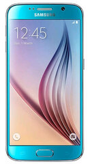 Samsung G920FD Galaxy S6 Duos zils 32gb LIETOTS bez 3,4G tikai 2G цена и информация | Мобильные телефоны | 220.lv