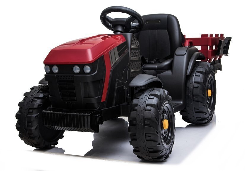 Elektromobilis traktors ar piekabi BDM0925, sarkans cena un informācija | Bērnu elektroauto | 220.lv