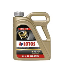 Motoreļļa Lotos Synthetic A5/B5 5W30 4+1L, Lotos Oil cena un informācija | Motoreļļas | 220.lv