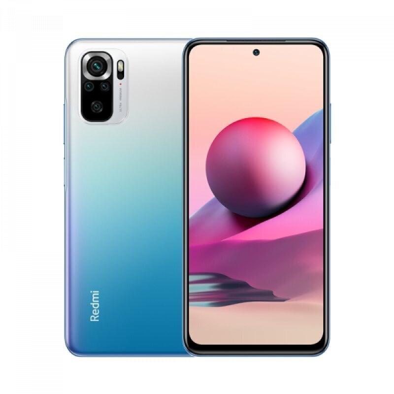 Xiaomi Redmi Note 10S, 64GB, Dual SIM, Ocean Blue cena un informācija | Mobilie telefoni | 220.lv