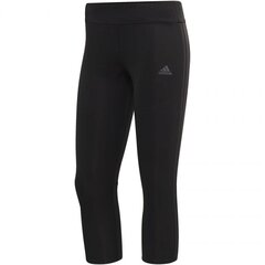 Sporta bikses sievietēm Adidas Own the Run Tight 3/4 W CF6222, melnas cena un informācija | Sporta apģērbs sievietēm | 220.lv