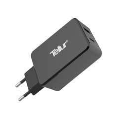 Tellur AC Charger QC 3.0 2*USB ports (1 port QC 3.0 & 1 port Type-C), Black цена и информация | Зарядные устройства для телефонов | 220.lv