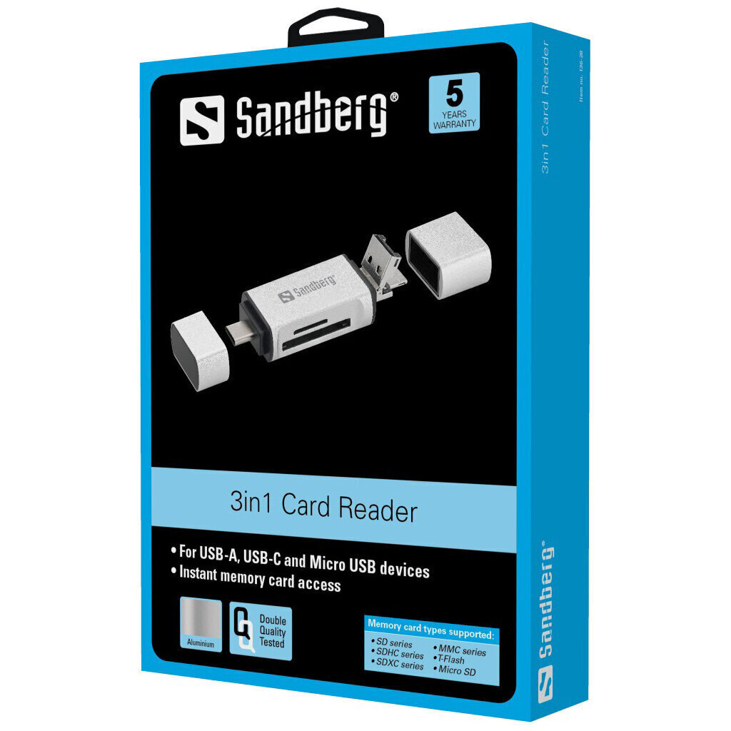 SANDBERG 136-28 cena un informācija | Adapteri un USB centrmezgli | 220.lv