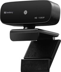 Sandberg 134-14 USB Webcam Autofocus 1080P HD цена и информация | Компьютерные (Веб) камеры | 220.lv