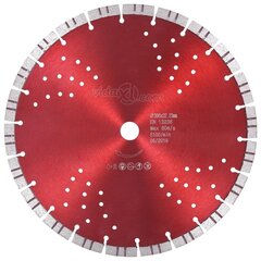 vidaXL dimanta griešanas disks, ar turbo un caurumiem, tērauds, 300 mm цена и информация | Пилы, циркулярные станки | 220.lv