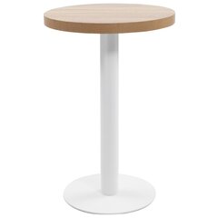 vidaXL bistro galds, gaiši brūns, 50 cm, MDF cena un informācija | Virtuves galdi, ēdamgaldi | 220.lv