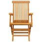 vidaXL dārza krēsli, pelēki matrači, 2 gab., masīvs tīkkoks cena un informācija | Dārza krēsli | 220.lv