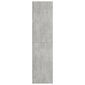 vidaXL skapis, 100x50x200 cm, betona pelēks, skaidu plāksne cena un informācija | Skapji | 220.lv