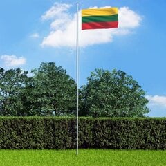 vidaXL Lietuvas karogs, 90x150 cm цена и информация | Флаги и аксессуары | 220.lv